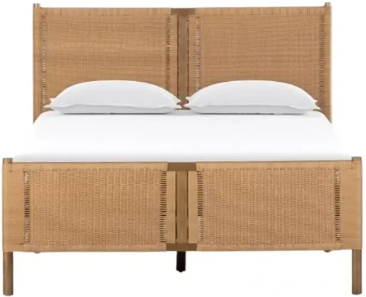 Four Hands Liza Vintage Natural King Panel Bed