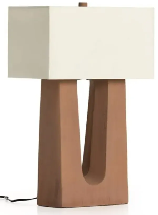 Four Hands Cuit Brown/Off-White Table Lamp