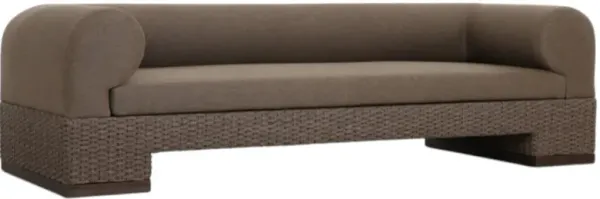 Four Hands Joss Ellor Brown Fabric/Wooden Outdoor Sofa