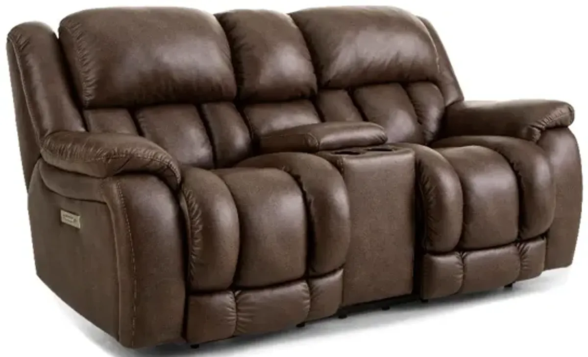 Homestretch Drifter Zero-Gravity Triple Power Reclining Console Loveseat