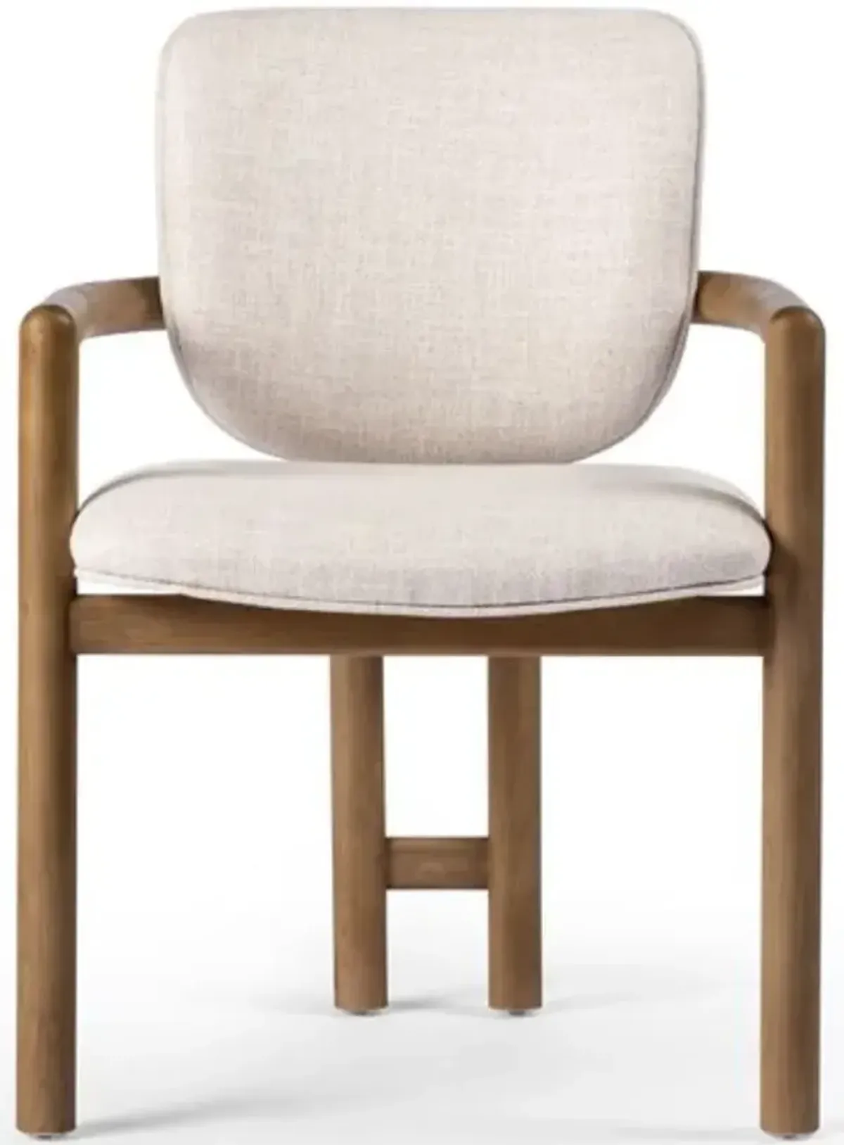 Four Hands Madeira Beige/Brown Dover Crescent Dining Chair