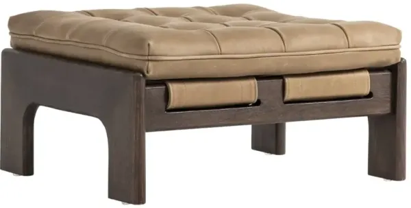Four Hands Halston Palermo Drift/Terra Brown Ottoman