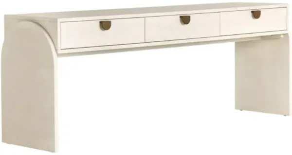 Four Hands Cressida Ivory Painted Console Table