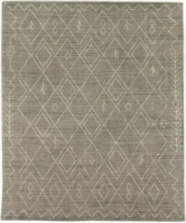 Four Hands Nador Gray 10x14 Moroccan Hand-Knotted Rug