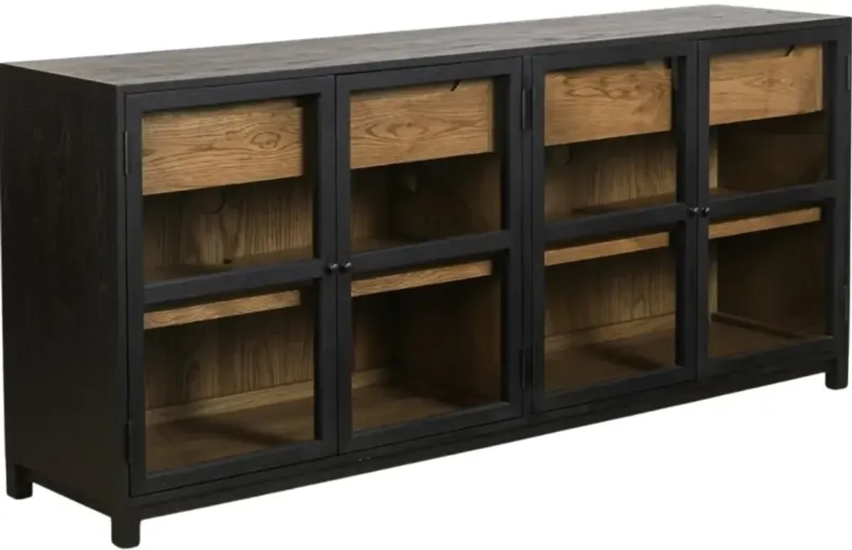 Four Hands Millie Drifted Matte Black Sideboard