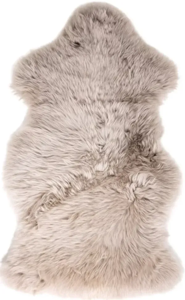 Four Hands Lalo Light Gray Ombre 3"x5" Throw Rug