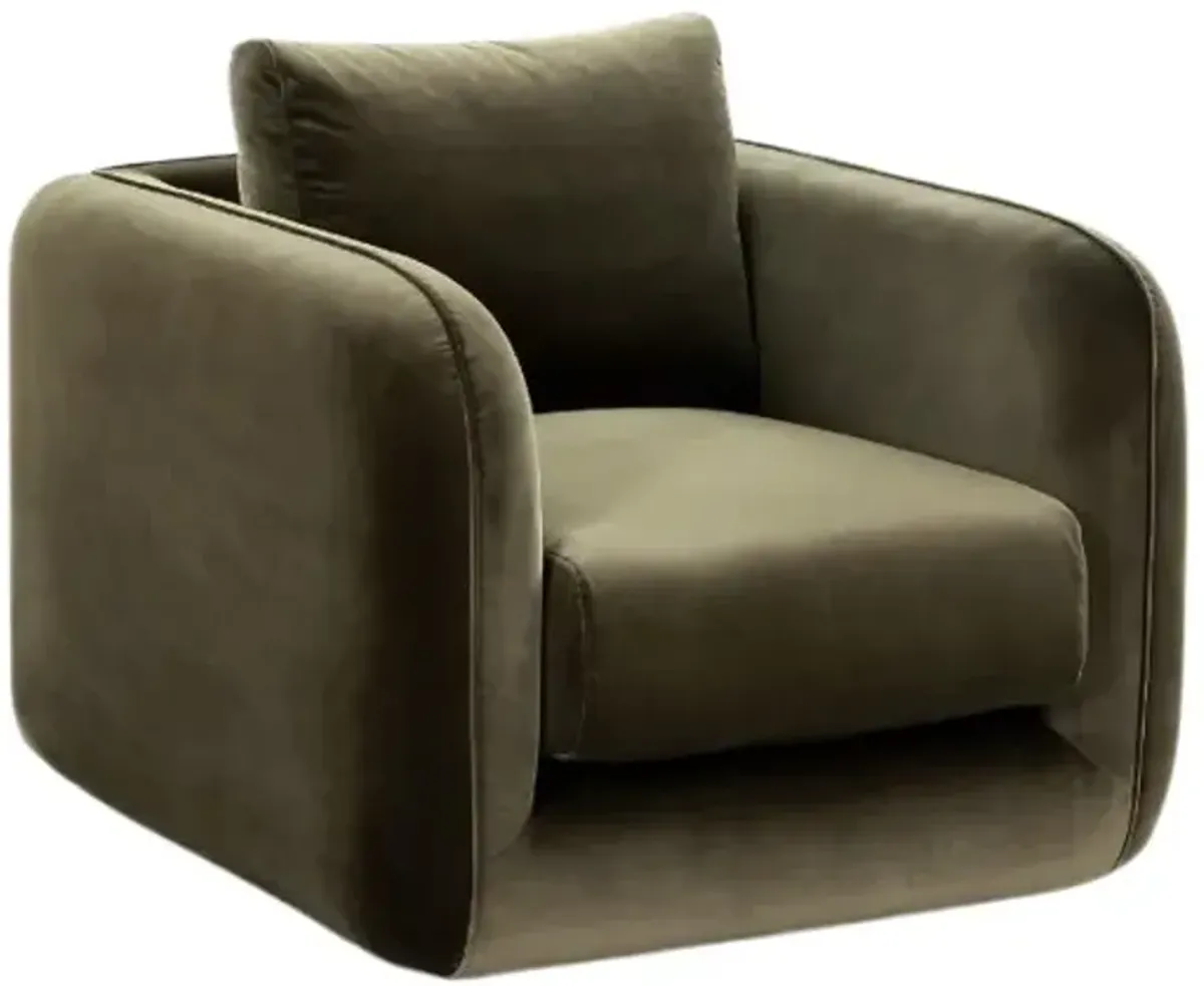 Four Hands Malakai Surrey Olive Swivel Chair