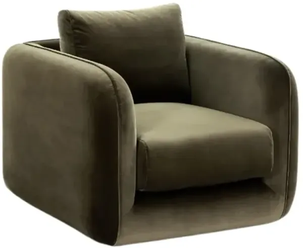 Four Hands Malakai Surrey Olive Swivel Chair