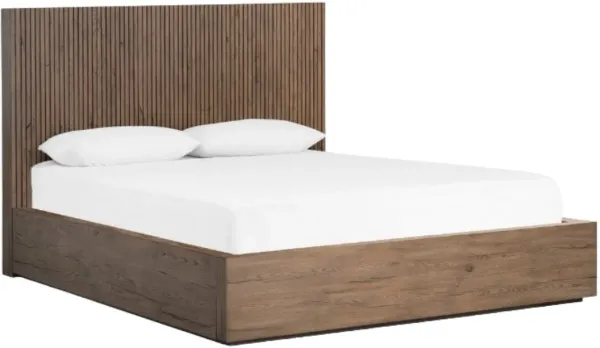 Four Hands Leo Rustic Gray King Panel Bed