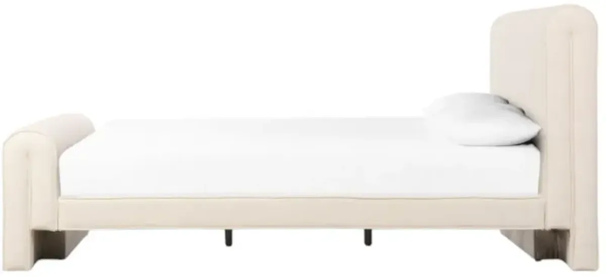 Four Hands Mitchell Thames Cream Queen Panel Bed