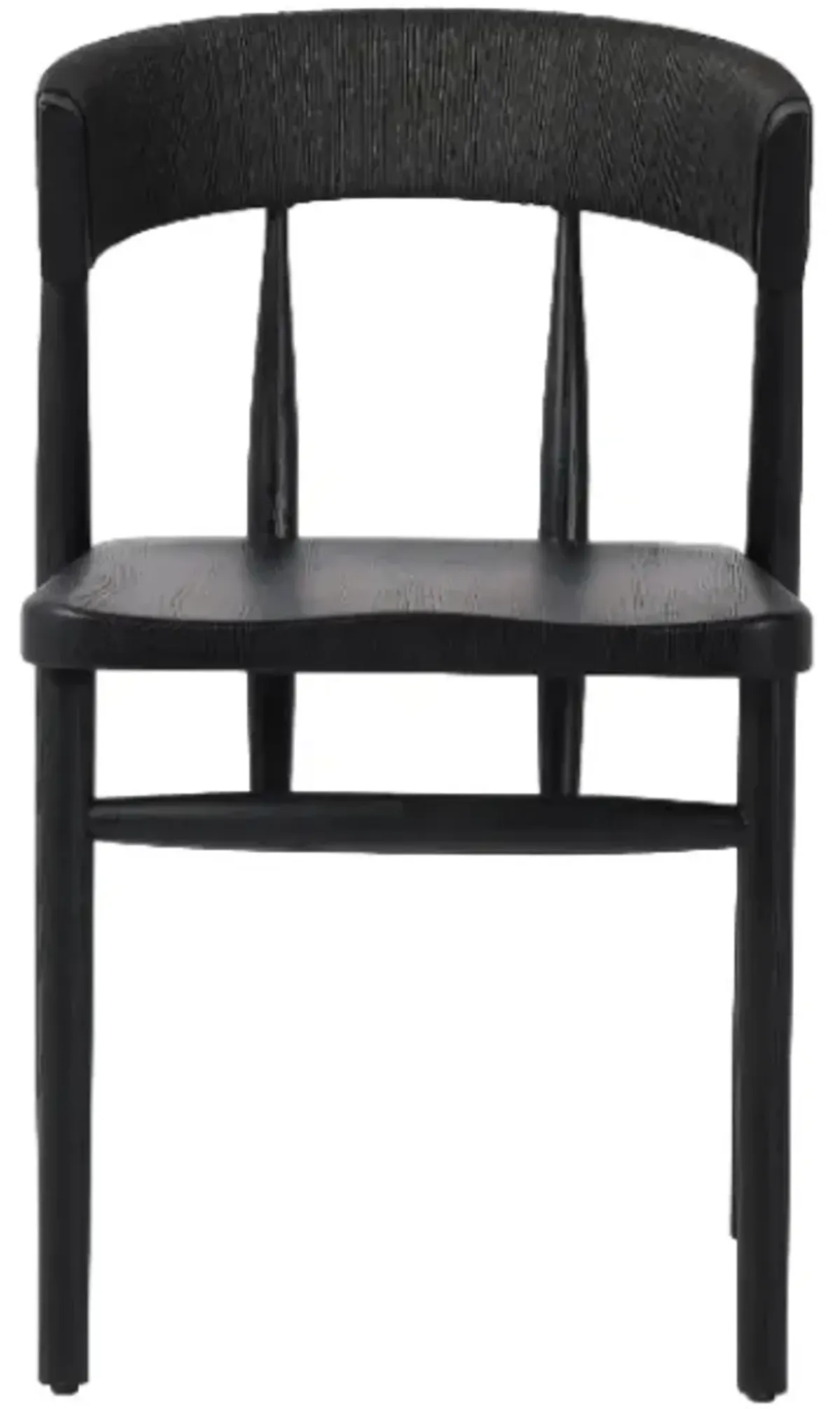 Four Hands Buxton Black Rush Dining Chair