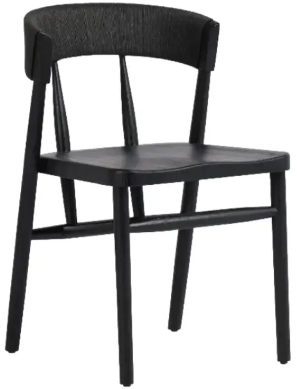 Four Hands Buxton Black Rush Dining Chair