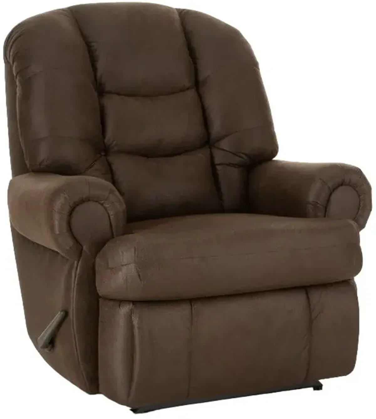 HomeStretch Mack Brown Leather Wall-Saver Recliner