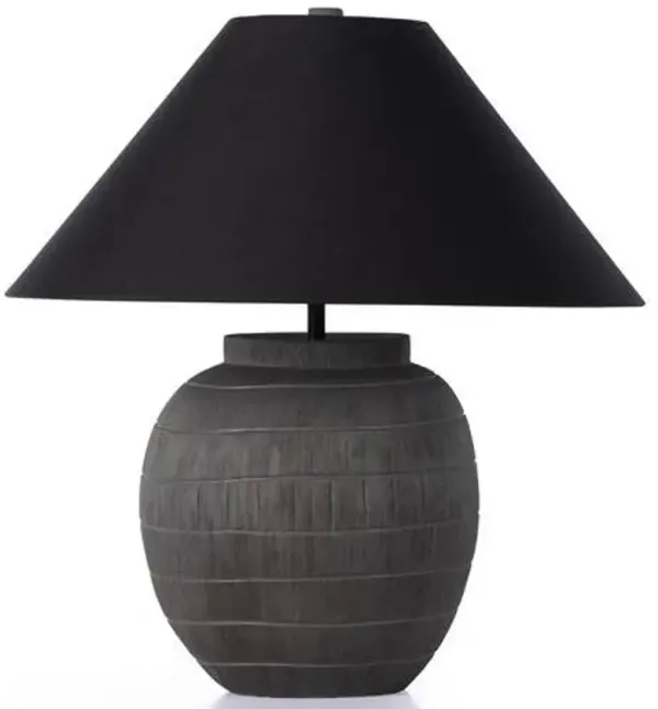 Four Hands Muji Black Table Lamp