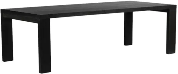 Four Hands Millie Drifted Matte Black 96" Dining Table