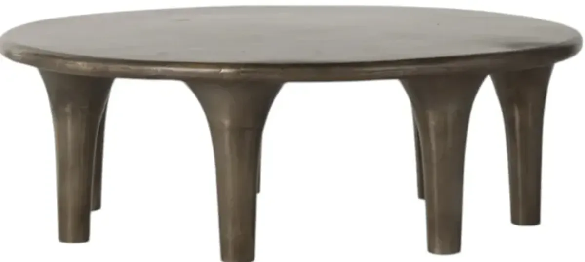 Four Hands Kelden Aged Bronze Coffee Table