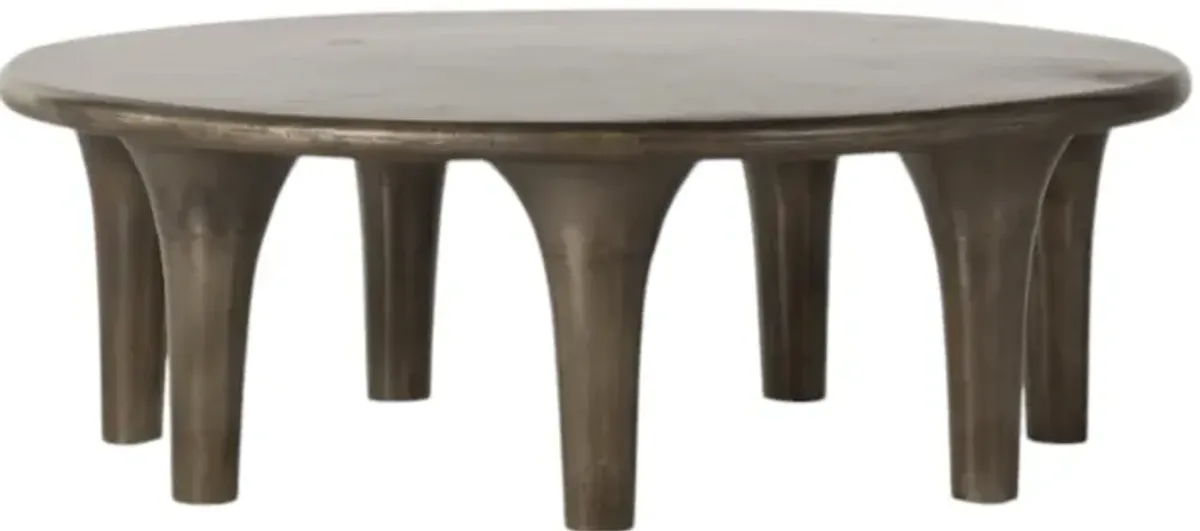 Four Hands Kelden Aged Bronze Coffee Table
