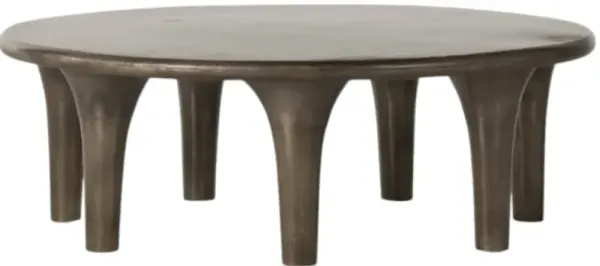 Four Hands Kelden Aged Bronze Coffee Table