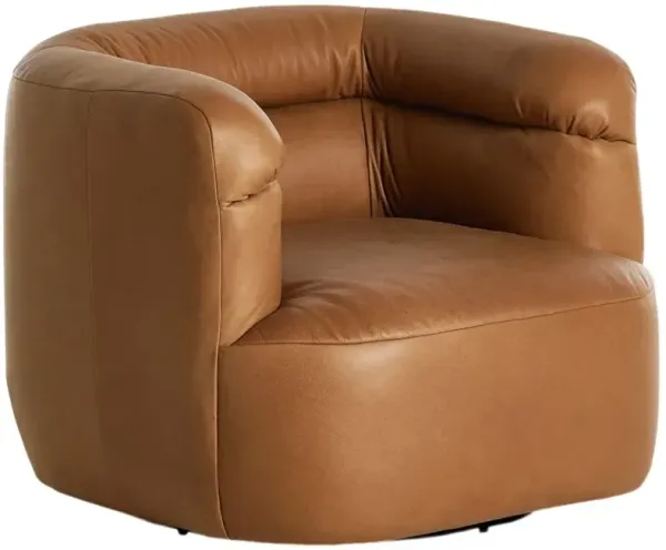 Four Hands Gerrie Brickhouse Butterscotch Swivel Chair
