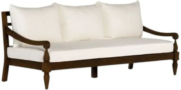 Four Hands Alameda Venao Ivory Wooden Outdoor Sofa