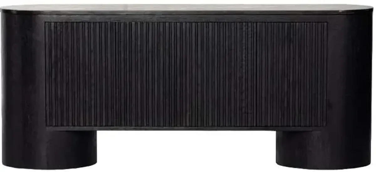 Four Hands Giovani Black Oak Media Console