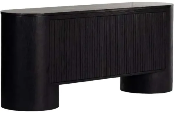 Four Hands Giovani Black Oak Media Console