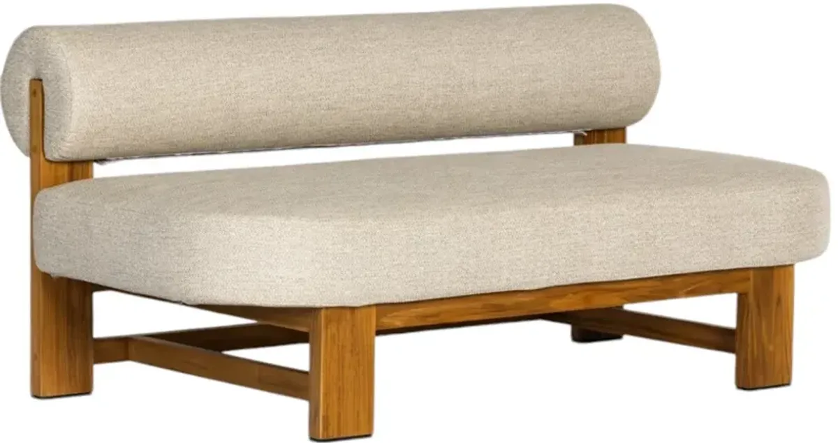 Four Hands Malta Faye Sand/Natural Wooden Outdoor Sofa