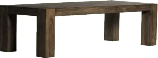 Four Hands Abaso Ebony Rustic 108" Dining Table