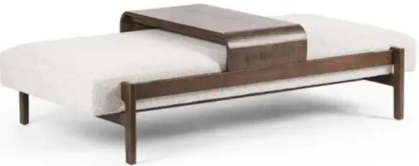 Four Hands Fawkes Brunswick Pebble Rectangle Ottoman