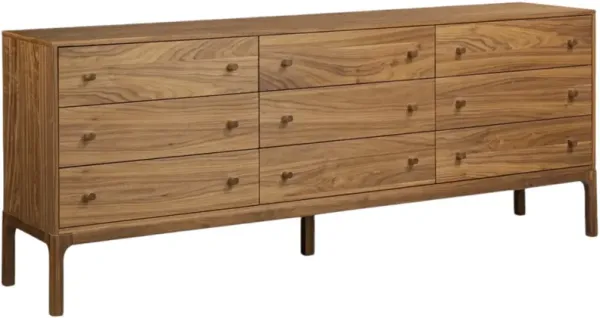 Four Hands Arturo Natural Walnut 9-Drawer Dresser