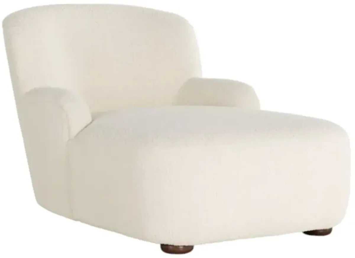 Four Hands Kadon Sheepskin Natural Chaise Lounge