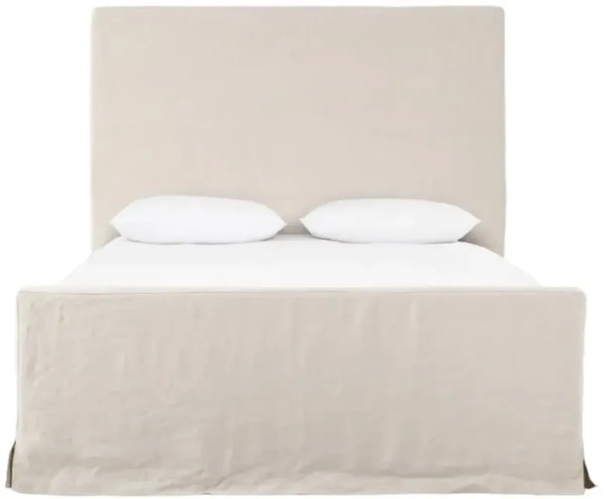 Four Hands Daphne Brussels Natural King Slipcover Bed