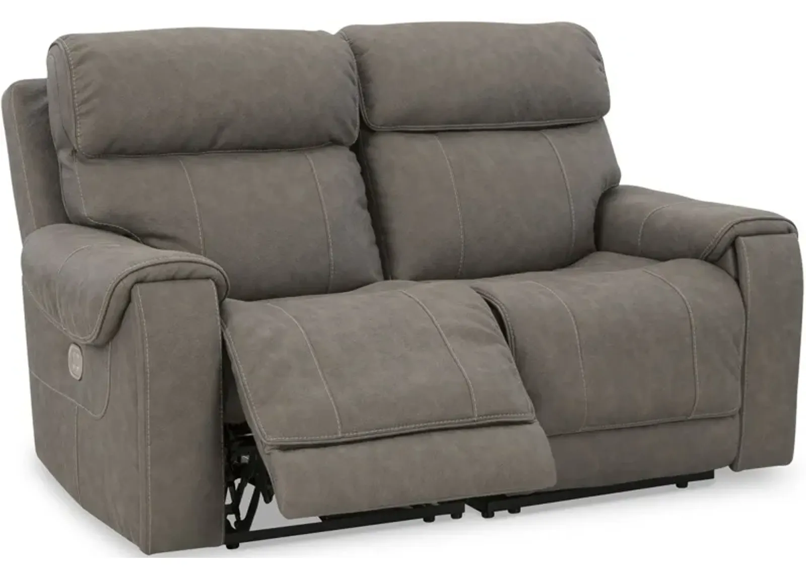 Signature Design by Ashley® Starbot 2-Piece Fossil Power Reclining Loveseat