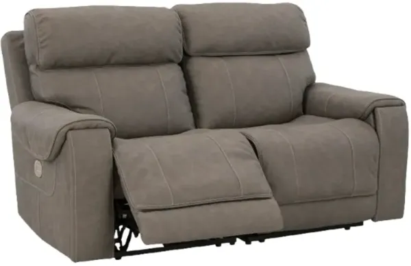 Signature Design by Ashley® Starbot 2-Piece Fossil Power Reclining Sectional Loveseat
