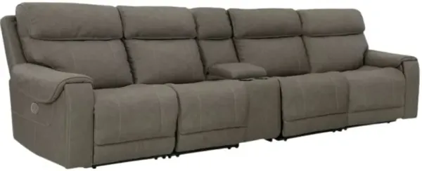 Signature Design by Ashley® Starbot 5-Piece Fossil Power Reclining Sectional