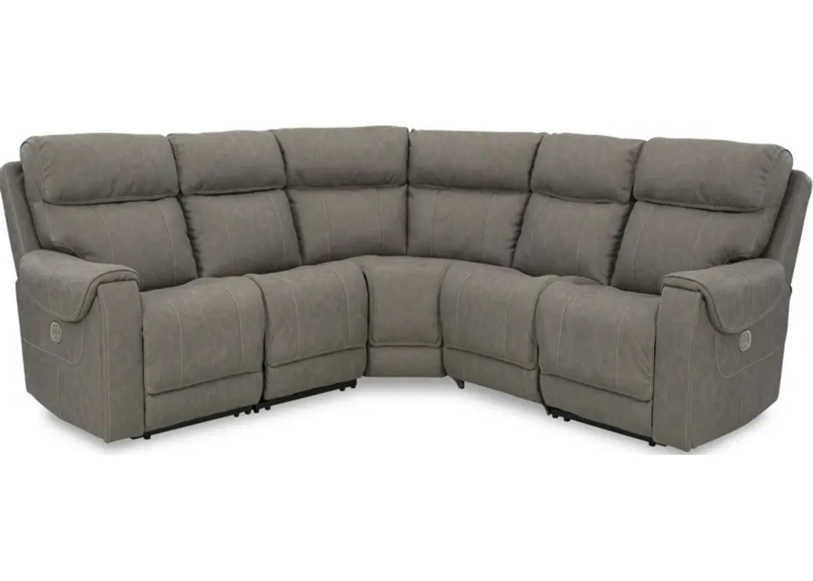 Signature Design by Ashley® Starbot 5-Piece Fossil Power Reclining Sectional Sofa Set