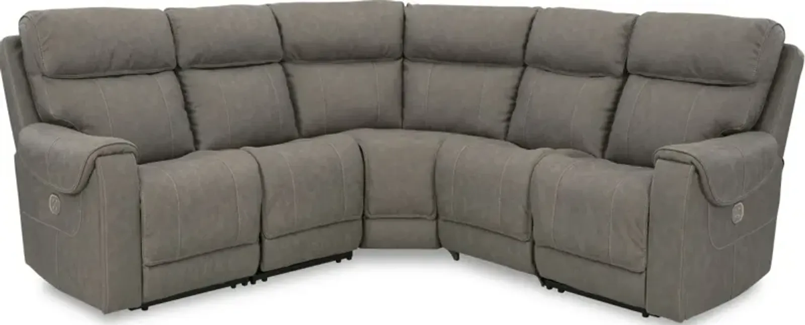 Signature Design by Ashley® Starbot 5-Piece Fossil Power Reclining Sectional Sofa Set