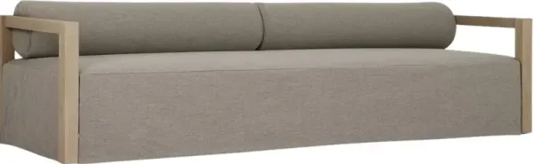 Four Hands Laskin Alessi Fawn/Washed Brown Wooden Outdoor Sofa