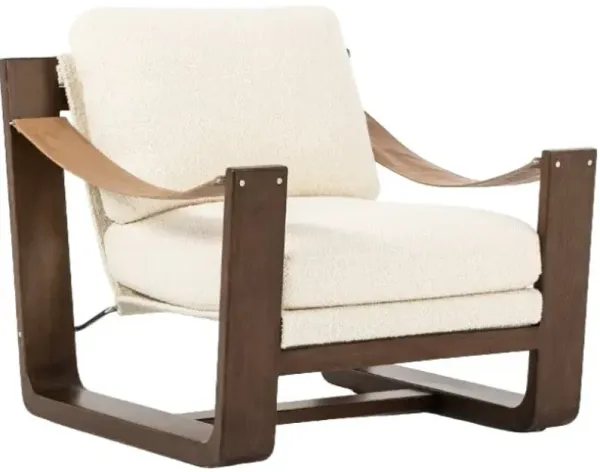 Four Hands Cesar Dakota Warm Taupe/Durham Cream Chair