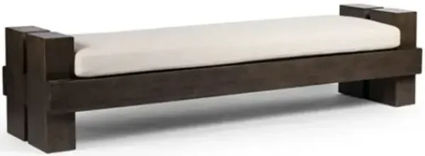 Four Hands Heavy Alcala Cream Accent Bench