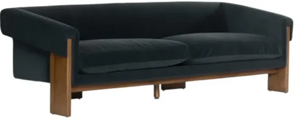 Four Hands Cairo Modern Velvet Smoke Sofa