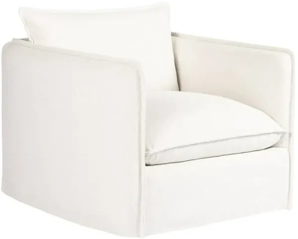 Four Hands Andre Alessi Linen Fabric Outdoor Swivel Chair