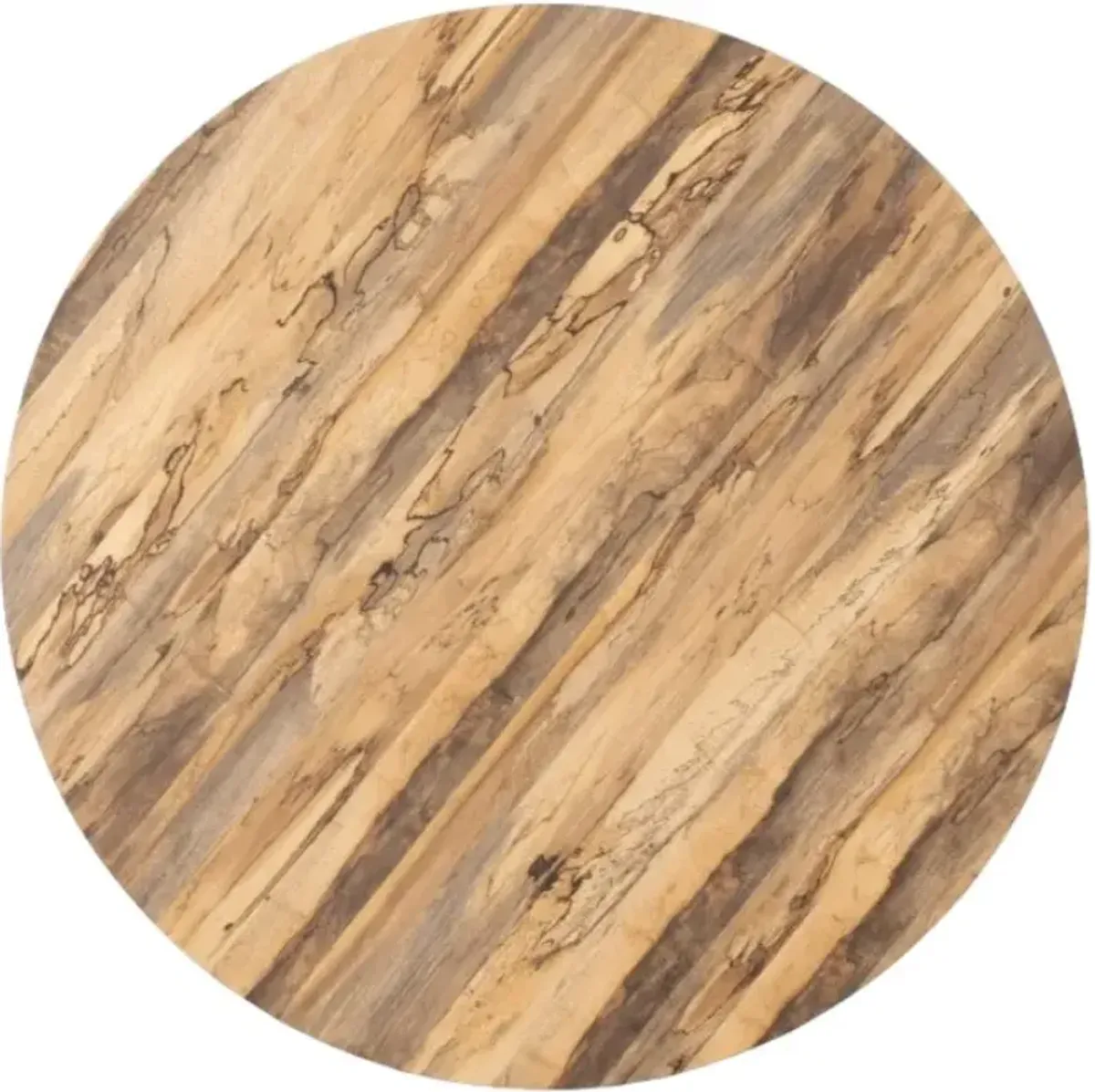Four Hands Hudson Spalted Primavera Large Coffee Table with Black Base