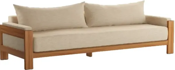 Four Hands Chapman Casa Cream Wooden Outdoor Sofa