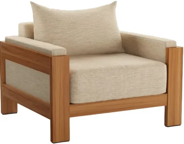 Four Hands Chapman Casa Cream Wooden Outdoor Chair