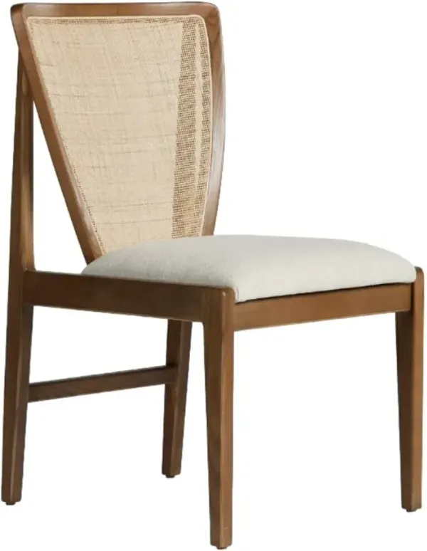 Four Hands Alida Alcala Cream/Warm Upholstered Dining Side Chair