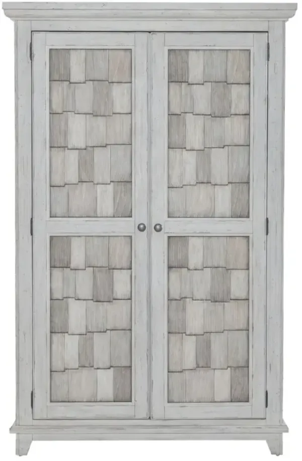 Liberty Furniture River Place Riverstone White Armoire