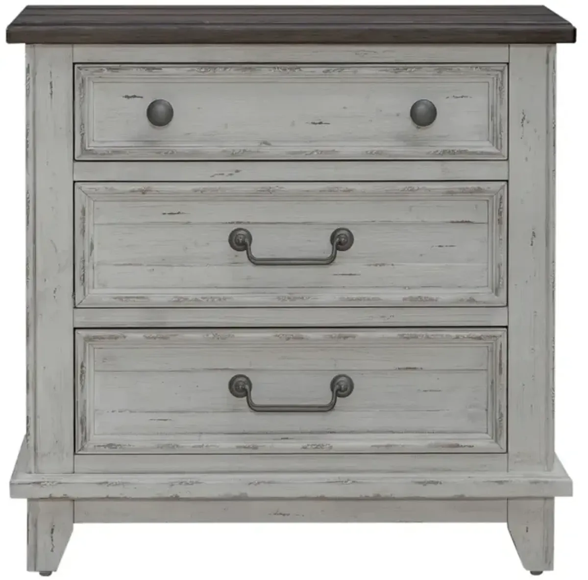 Liberty Furniture River Place Riverstone White/Tobacco Nightstand