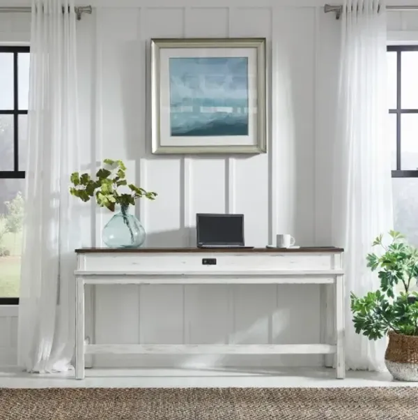 Liberty Furniture River Place Riverstone White Console Table