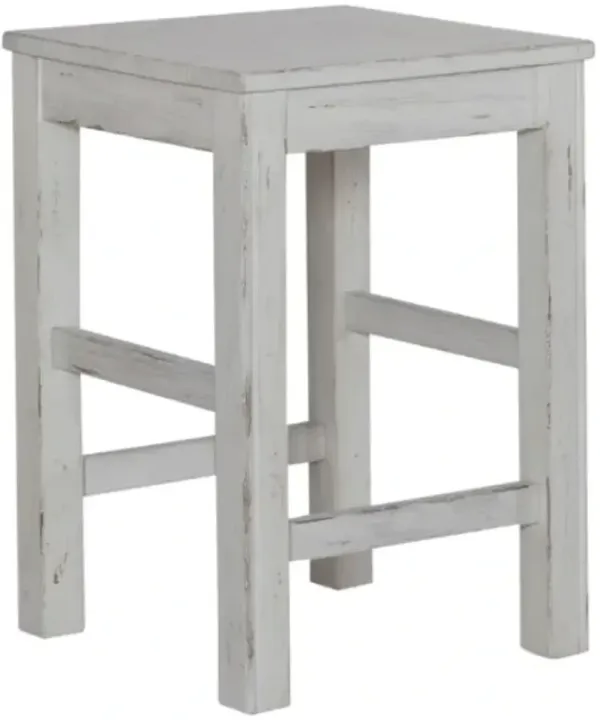 Liberty Furniture River Place Riverstone White Console Stool
